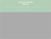 Tablet Screenshot of captainvisgerhouse.com